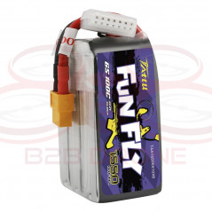 Tattu Fun Fly 1550mAh 22.2V 100C 6S1P Lipo Battery Pack - Plug XT60