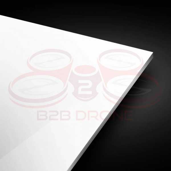 Plexiglass Colato Bianco 3 mm - 500x300mm