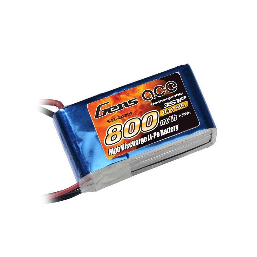 Gens ace 800mAh 11.1V 40C 3S1P Lipo Battery Pack