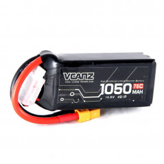 VCANZ - Batteria LIPO 1050mAh 75C 14.8V 4S XT60