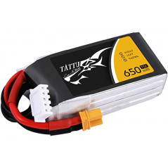 Tattu 650mAh 14.8V 95C 4S1P Lipo Battery Pack
