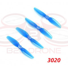 BetaFPV - Set Eliche HQProp 3020 Bipala (2 CW - 2 CCW) - Colore Blu
