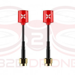 Foxeer - Kit 2 Antenne FPV Micro Lollipop 5.8 GHz 2.5DBi - Colore Rosso