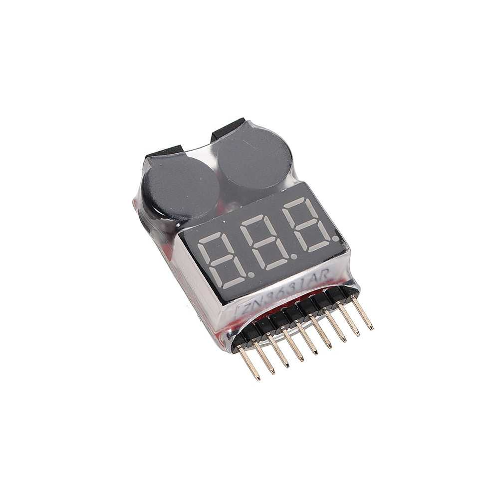 Monitor LED - Allarme per Batterie LiPO 1S a 8S