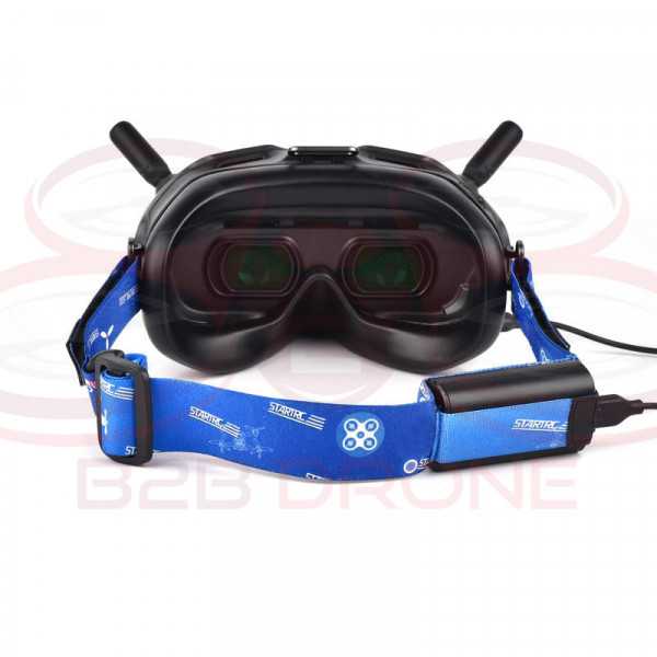 Fascia regolabile per goggles DJI colore blu - STARTRC