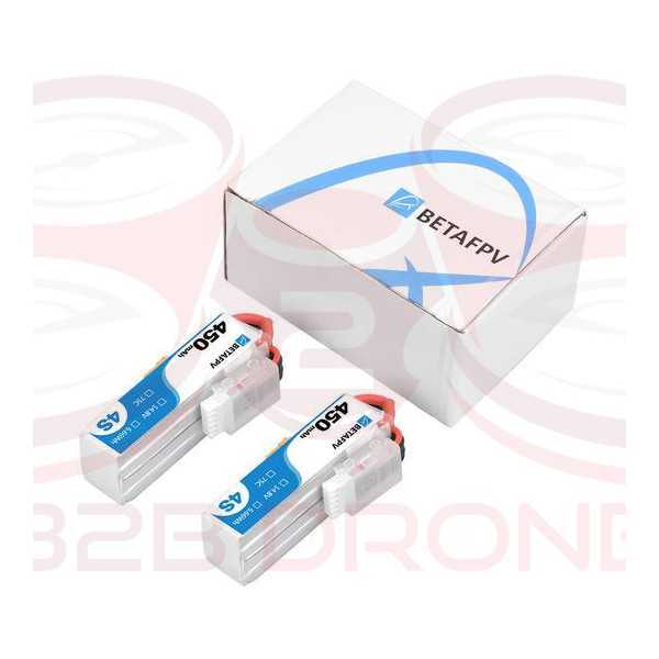 BetaFPV - Kit 2 Batterie 450mAh 4S 75C - XT30