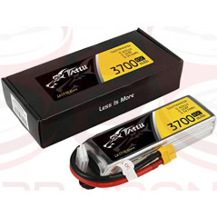 Tattu 3700mAh 14.8V 45C 4S1P Lipo Battery Pack - Plug XT60