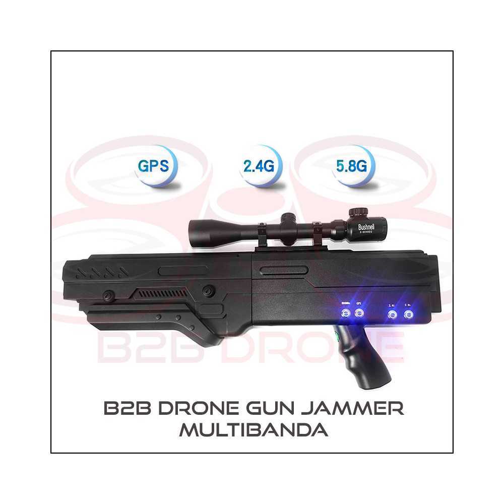 Jammer Anti Droni a Fucile MultiBanda GPS 2.4 5.8 GHz - Professionale