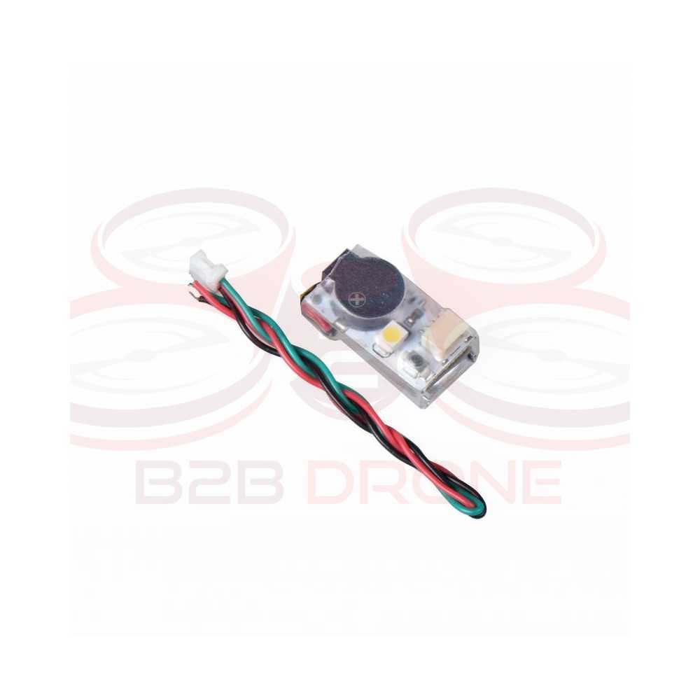 JHEMCU - Buzzer Finder 100dB 5V con batteria LiPo e LED per Droni Racer