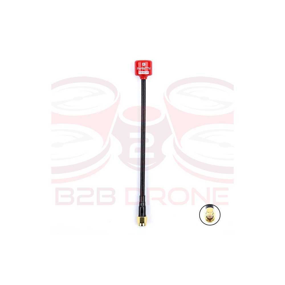 Lollipop 3 Antenna FPV 5.8G Stelo lungo 155mm RHCP 2.3Dbi - Colore Rosso