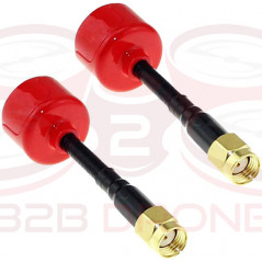 Antenna FPV Lollipop 4 - 5.8G - 2.8DBi RHCP - RP-SMA - Colore Rosso