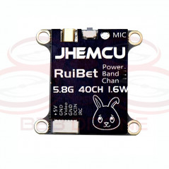 JHEMCU - VTX 5.8G 40CH 1.6W Commutabile - con Microfono - Analogica